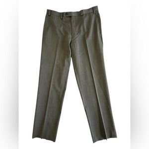 Lauren Ralph Lauren 100% Wool Dress Pants P 35W x 32L – Gray Herringbone